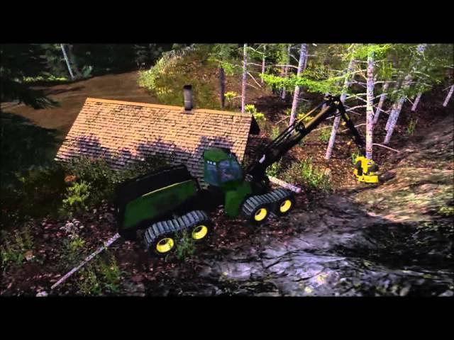 Farming simulator 2015: Cutting birch trees