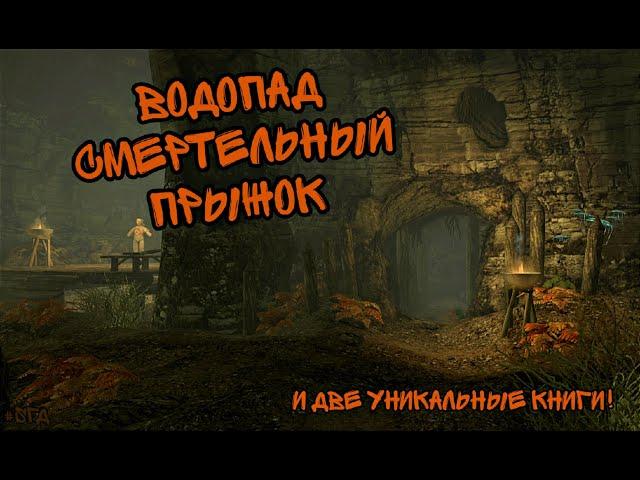 Водопад Смертельный Прыжок и две уникальные книги.  #sгд #skyrim