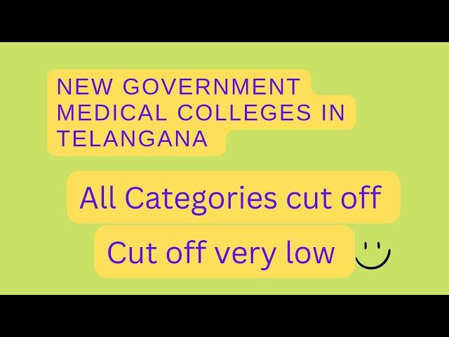 Telangana Neet ug Expected cut off 2022 Category wise | Low Cut off