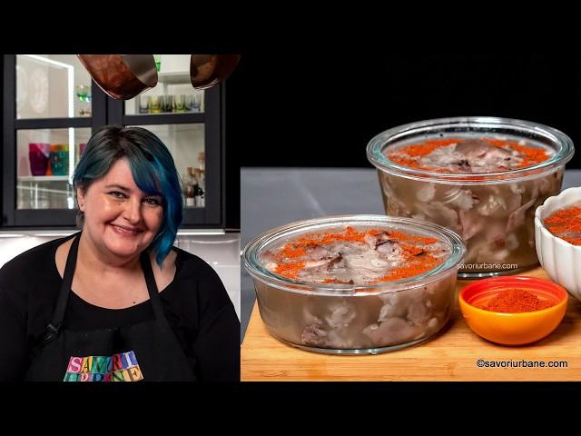 Piftie simplă - rețeta mamei mele de răcituri de porc bine închegate, cocioane, aituri Savori Urbane