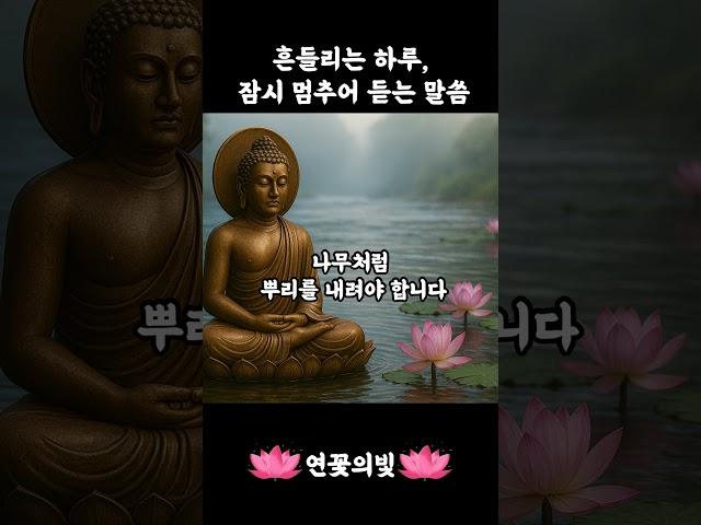 마음이 흔들릴 때, 부처님의 한마디