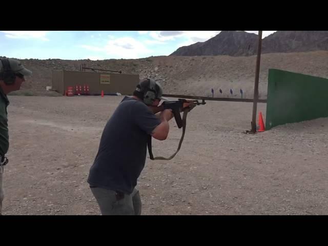 Shooting select fire AK 74 5.45x39 at AK Operators Course