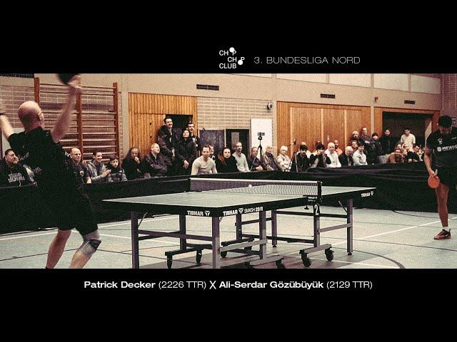 Patrick Decker vs. Ali-Serdar Gözübüyük (3. Tischtennis Bundesliga Nord 2024/25)