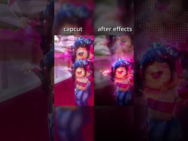 CAPCUT VS AFTER EFFECTS  #shorts