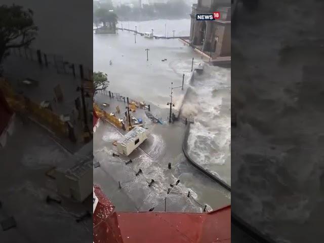 Maharashtra: Water Flooding Around Gateway Of India & Hotel Taj As Cyclone Tauktae Wrecks Havoc