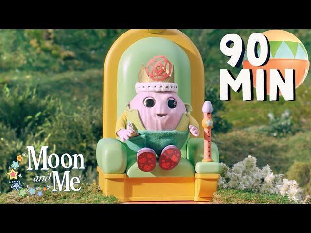 Mr. Onion's Golden Crown + Calming more!  Bedtime Stories with MOON and ME  5 Episode Compilation