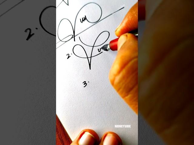 How to sign the V letter? #signature