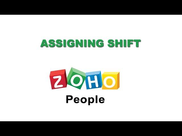 Zoho People Assigning Shift || Santal Informatics - Learning Point