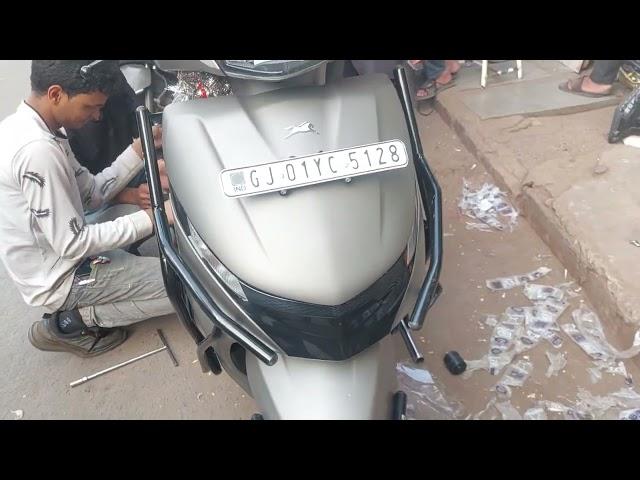 new jupiter  crash  guard  contact 97240 78503  bikers point mirzapure Ahmedabad