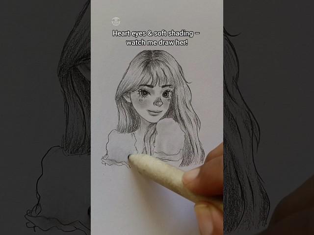 Heart eyes & soft shading – watch me draw her!