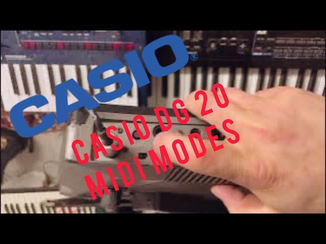 Casio DG-20 MIDI Modes.  It can control six MIDi channels for added flexibility and control