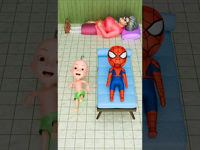 GIVE MY BED SPIDERMAN SCARY TEACHER #squidgame #shorts | Maheshwar Gamerz