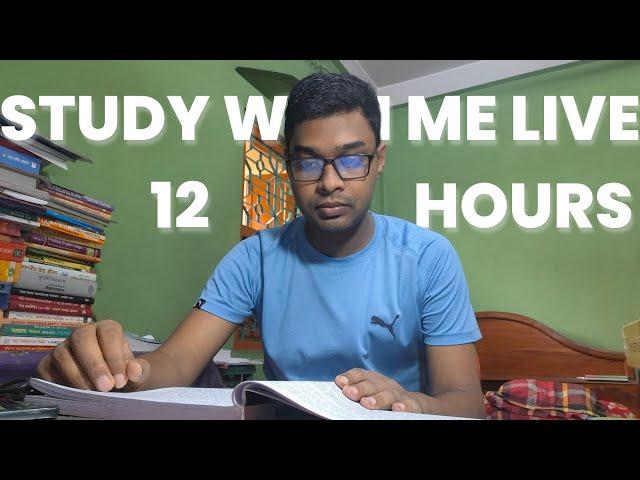 Study with me live in Bangladesh with raining | Pomodoro 60/15 | BCS Preparation