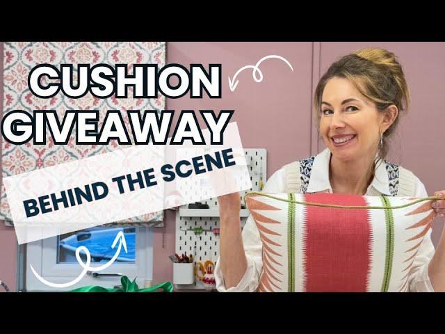 Behind the Scenes of My DIY Cushion Giveaway