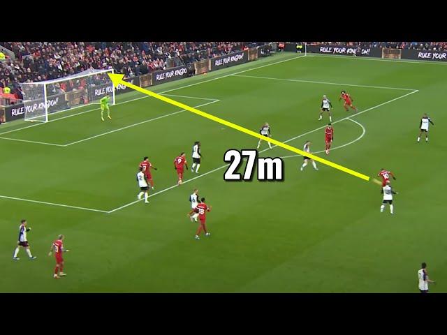 Liverpool goals but they get increasingly farther out