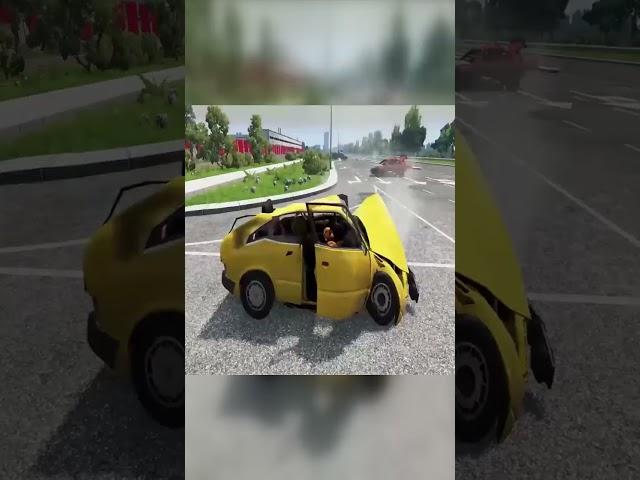 Cars vs Rails #7 – BeamNG.Drive #shorts