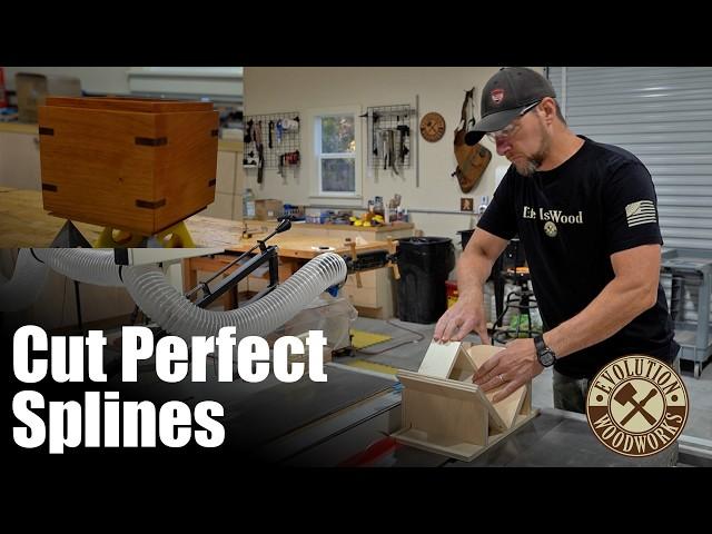 Cut Perfect Splines With This Simple Table Saw Jig | Evolution Woodworks