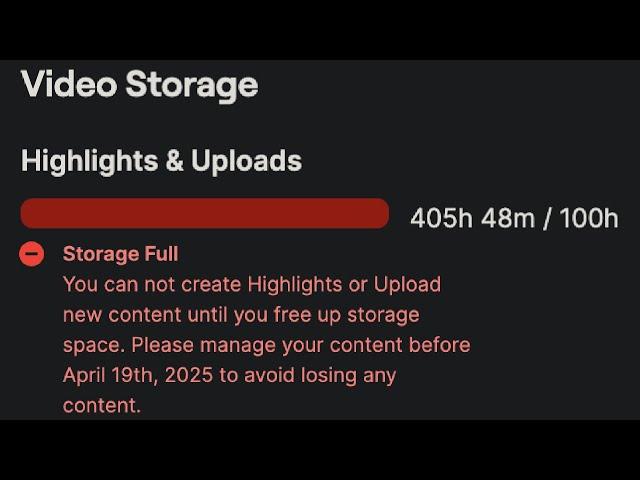 Twitch is DELETING your videos!