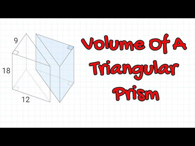 Volume Of A Right Triangular Prism