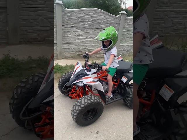 Kayo AT 110 first time quad , 4 years old #offroad #quad #4yearsold