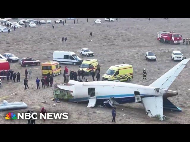 Azerbaijan Airlines flight carrying 67 people crashes in Kazakhstan