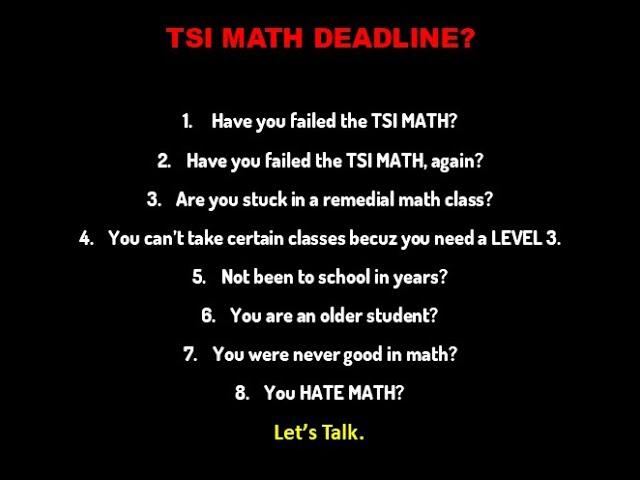 TSI: Math Secrets
