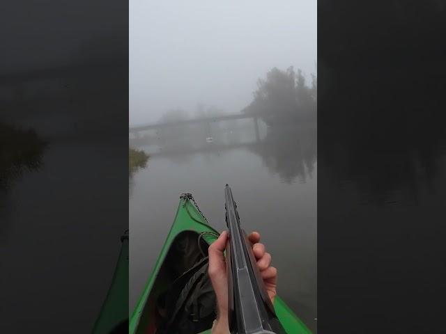 Hunting Ducks from a Canoe