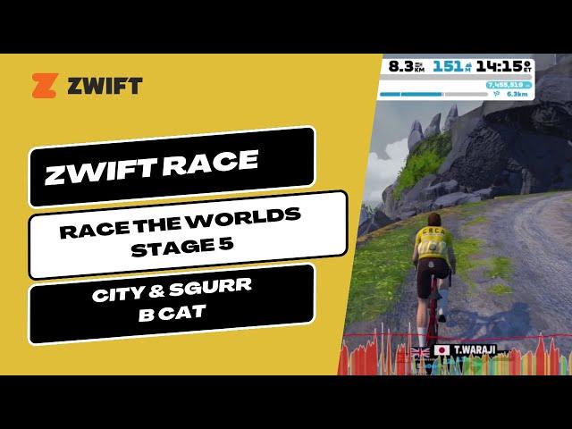 Zwift Racing Race The Worlds - Stage 5 City and Sgurr - B Cat