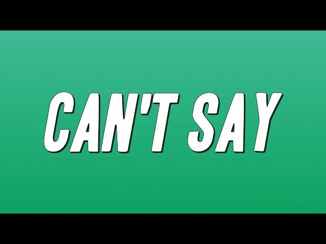 Travis Scott - CAN'T SAY ft. Don Toliver (Lyrics)