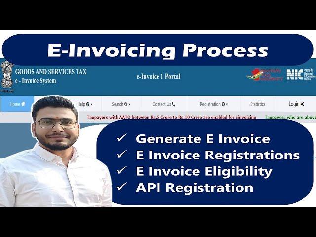 Generate E Invoice | E Invoice Registrations | E Invoice Eligibility | API Registration