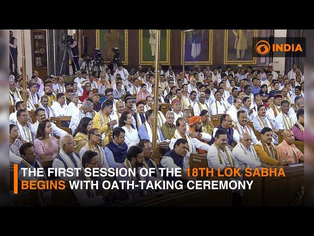 The First Session of the 18th Lok Sabha Begins with Oath-Taking Ceremony || DDI NEWSHOUR