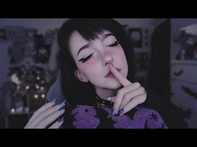 asmr  to fall asleep to  [mouth sounds, brown noise & scratching]