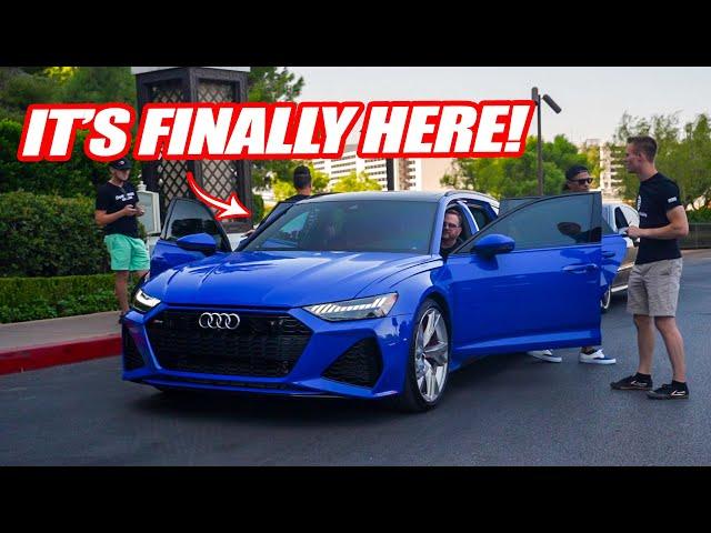 TAKING DELIVERY OF THE 1ST AUDI RS6 AVANT IN THE USA! *1 OF 25 IN NOGARO BLUE*