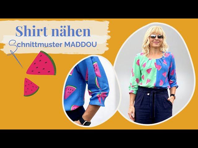 ️ Shirt aus Webware nähen mit Schnittmuster MADDOU