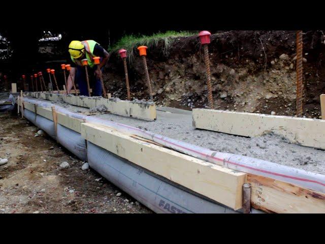 How to build concrete footings