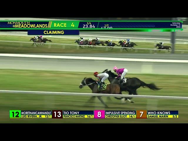 Monmouth Park at The Meadowlands - October 12, 2024 - Race 4