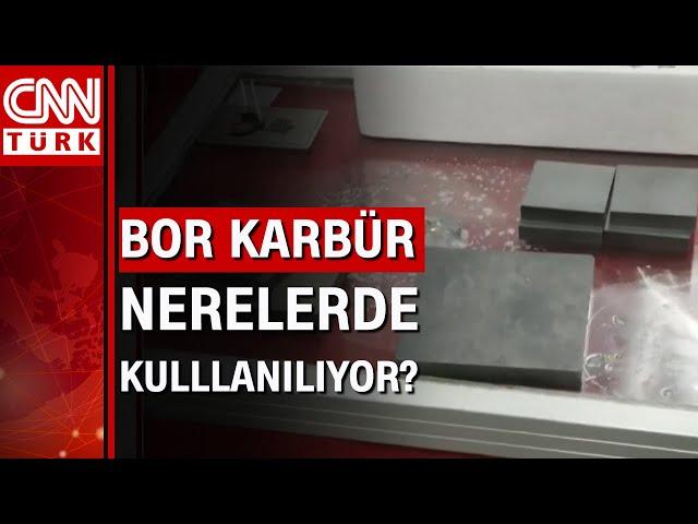 Türkiye'nin ilk bor karbür tesisinde hangi çalışmalar yapılıyor?