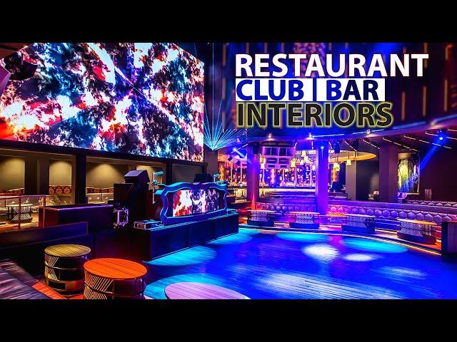 Led Display Video Wall Interior Design Ideas For Restaurant | Sports Bar | Nightclub