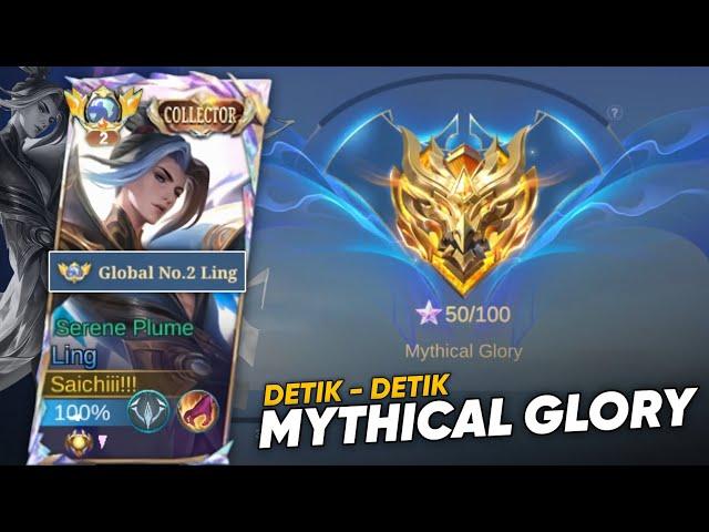 DETIK - DETIK NAIK MYTHICAL GLORY SEASON 34 | TOP GLOBAL LING FASTHAND AGGRESSIVE GAMEPLAY!