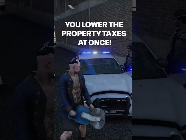 Crackhead with Chainsaw in GTA 5 RP #shorts