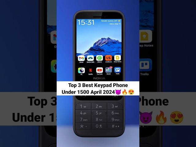 Top 3 Best Keypad Phone Under 1500 April 2024 #shorts #keypadphone #viral #techmi