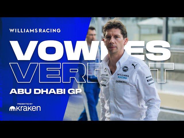 "LOTS TO LOOK FORWARD TO IN OUR FUTURE" | The Vowles Verdict | Abu Dhabi GP