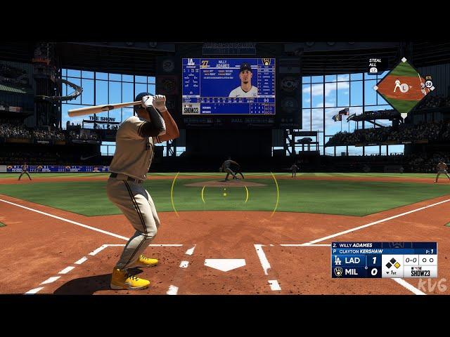 MLB The Show 23 - Los Angeles Dodgers vs Milwaukee Brewers - Gameplay (PS5 UHD) [4K60FPS]