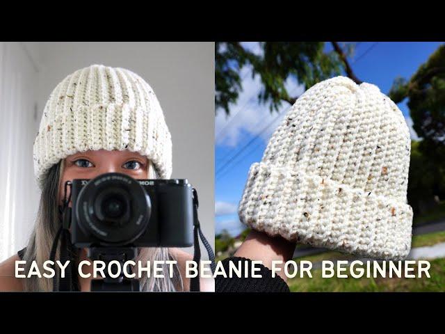 Easy Crochet Beanie for Absolute Beginners