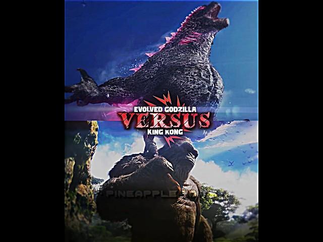 Evolved Godzilla vs King Kong ||#godzilla #monsterverse #kingkong #edit #shorts #1v1 #foryou