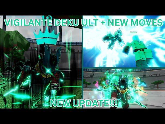 *NEW* VIGILANTE DEKU ULT AND SPAWN ANIMATIONS ARE INSAINE IN Hero's Battleground update!!!