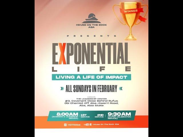 HOUSE ON THE ROCK, ABA LIVESTREAM || EXPONENTIAL LIFE ||