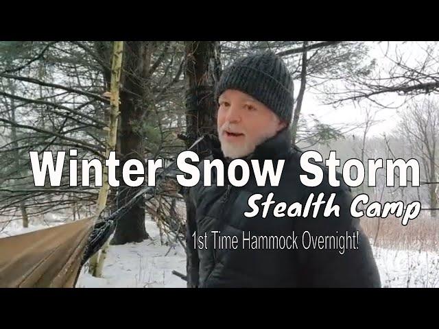 Winter Snow Storm - Stealth Camping - Winter Camping in Ghost Town Centralia PA