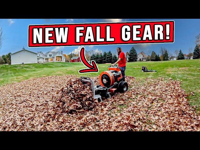 Ultimate Fall Cleanup Setup Revealed! ► New Leaf Plow, Vertex Bagger & RedMax EBZ9000 Blower!