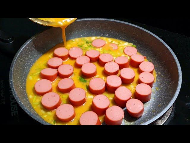 How to Make Egg Sausage Pizza | ASMR | Yuki Food#17